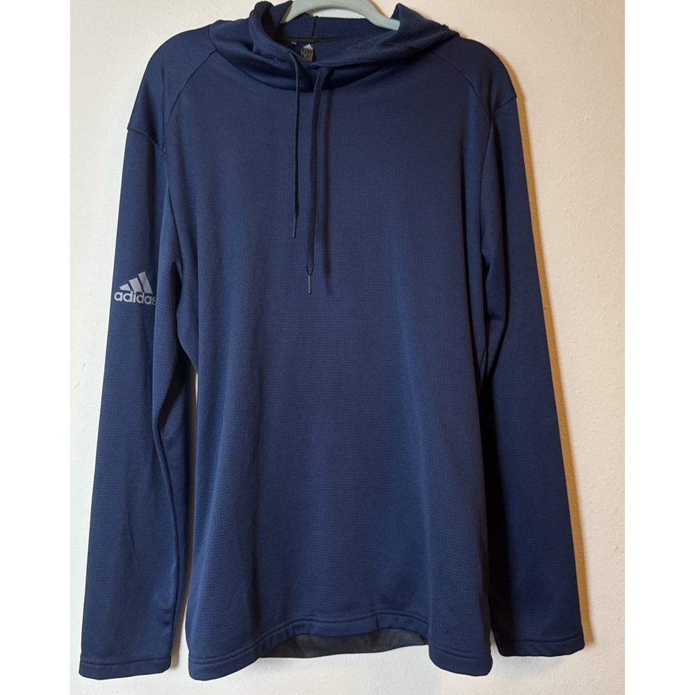 Adidas Large Blue Gr4470210001 Mens Large hoodie Light Weight